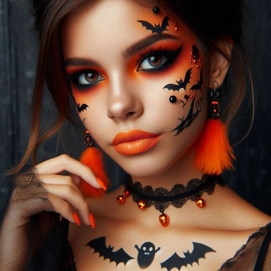 Pintura Facial en Barra y Lápiz Labial Mate, Color Intenso para Labios, Impermeable, No Destiñe, para Halloween, Efectos Especiales, Fiestas de Cosplay