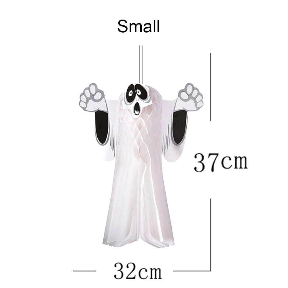 Halloween Three-Dimensional Ghost Pendant Bar Party Decoration Supplies Haunted House Horror Paper Pendant