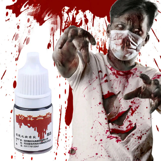 5ml Hematopoyético Accesorios Fiesta Navideña Sangre Falsa Halloween Cos Simulación de Sangre Falsa de Vampiro Humano Suministros Decorativos para Fiestas