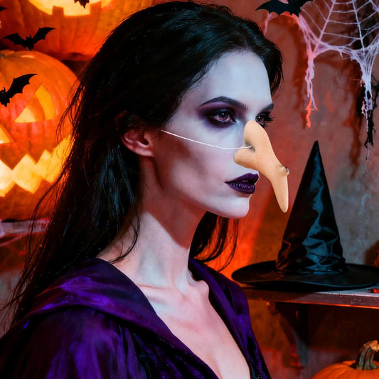 Nariz de bruja para Halloween, accesorios realistas para fiestas, nariz protésica, divertida para escenarios, trajes de cross-dressing, accesorios para eventos temáticos