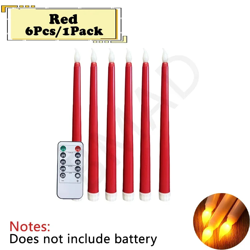 6/12PCS Christmas LED Flameless Candles
