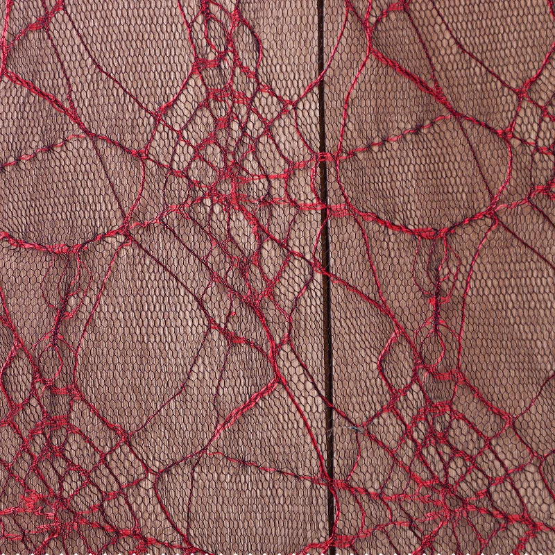 Textura de telaraña roja secreta Malla fina transparente Rayos Malla de perspectiva creativa