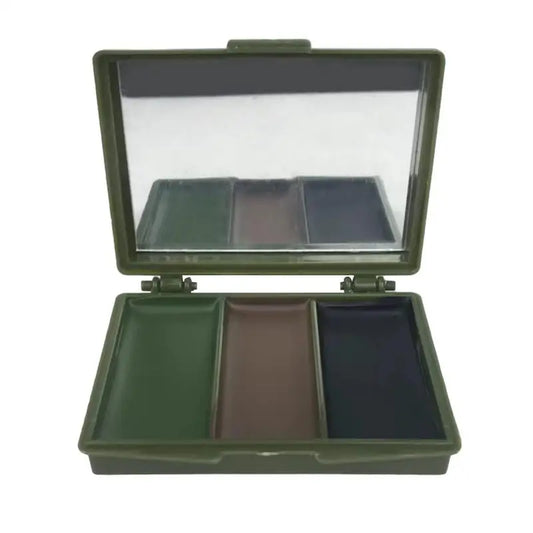 3 colores ejército aficionados CS tiro pintura facial aceite de camuflaje hombres mujeres entrenamiento militar al aire libre caza equipo táctico de fútbol