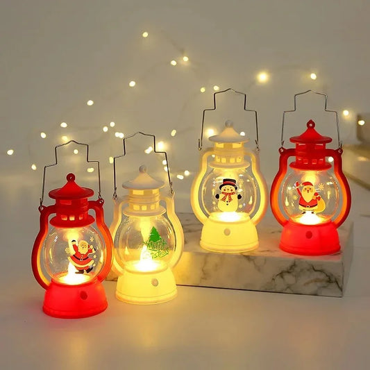 Linterna colgante de calabaza de Halloween, luz LED fantasma, lámpara de vela, pequeña lámpara de aceite retro, decoración de fiesta de Navidad, accesorios de terror para el hogar