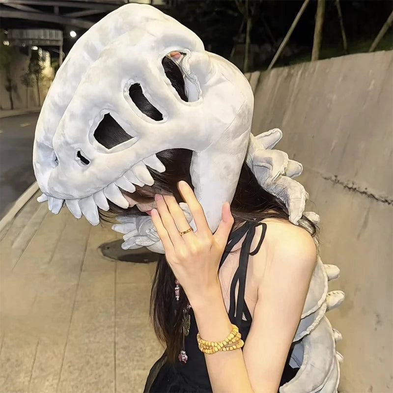 Wearable Dinosaur Skeleton Plush costume accessory