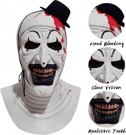 Art the Clown Mask – Terrifier Latex Halloween Costume