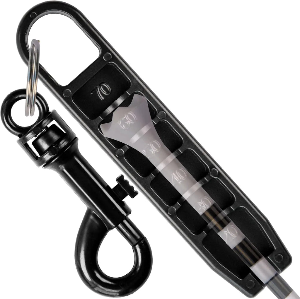 Golf Tee Height Setter Tool with 6 Adjustable Settings, for Consistent Swings and Accuracy, Fits Most Standard Tees, Portable On-Course Golf Swing Aid