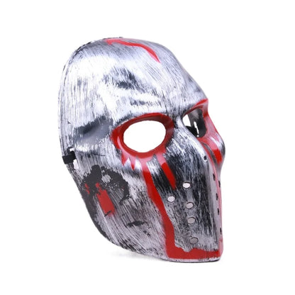 Ghost Face Mask Halloween Scary Person Mask Horror Bleeding  Mask Demon Cosplaying Party Show Props Haunted House Props Masque