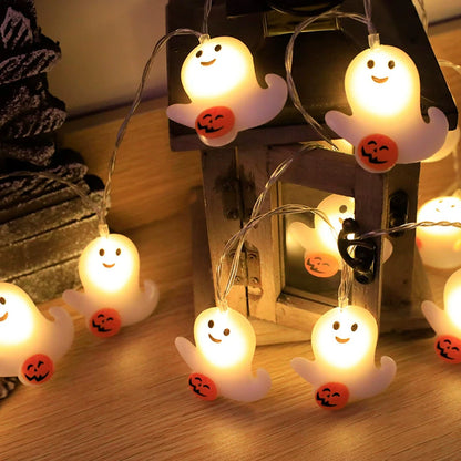 LED Halloween light string Halloween Family Bar Atmosphere Decoration Battery Powered - Excluding Battery