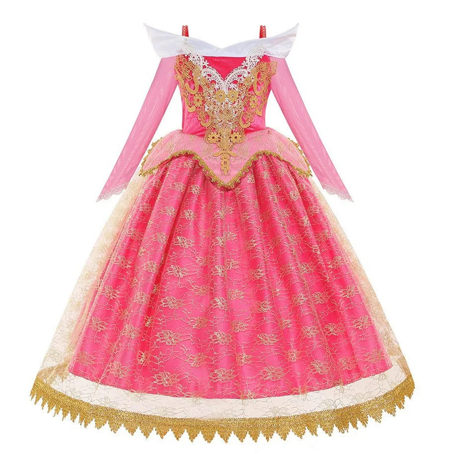 Princess Aurora Costume Dress - girls fairy skirt