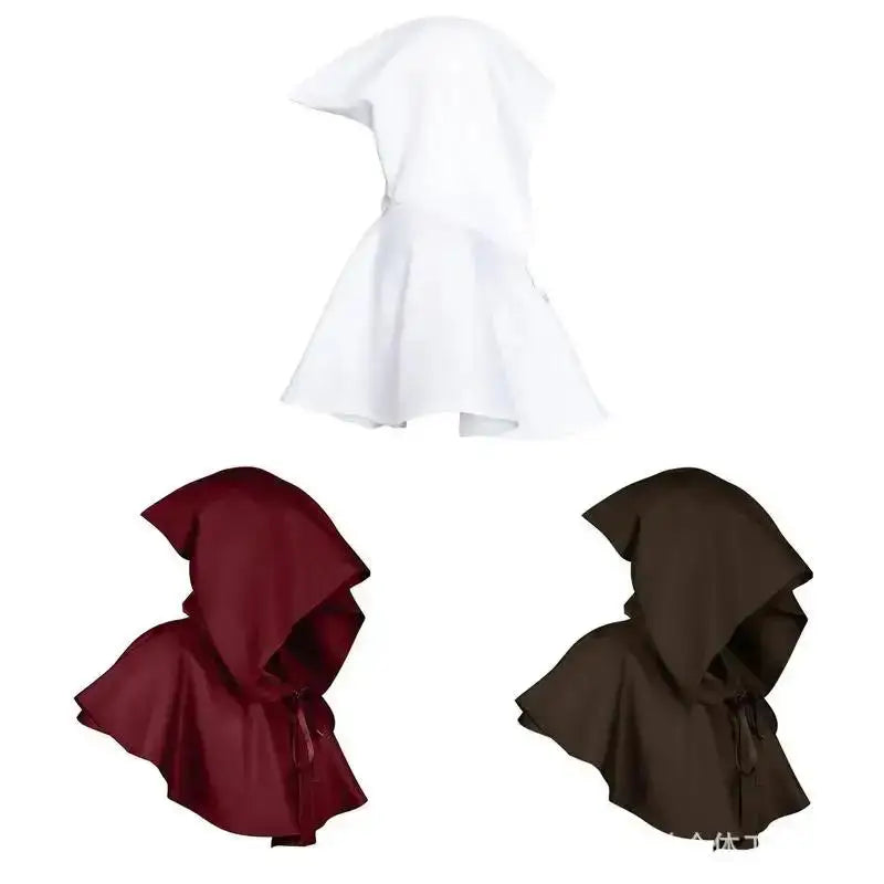 Hot Halloween Supplies Masked Hats Retro Costumes Hooded Cloaks Mages Witches Cosplay Role-playing Costumes Unisex Pullover Caps