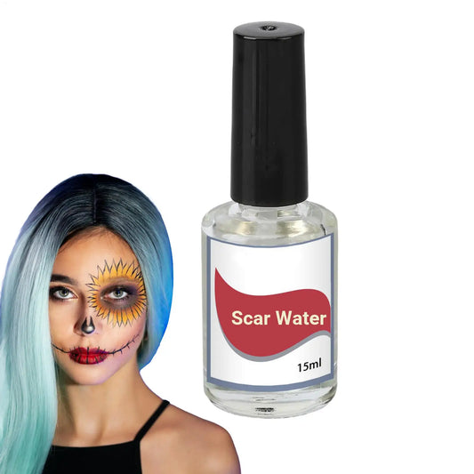 Líquido Cicatrizante Líquido para Cicatrices 15ml Líquido Cicatrizante Realista con Brocha para Fiesta de Disfraces de Halloween