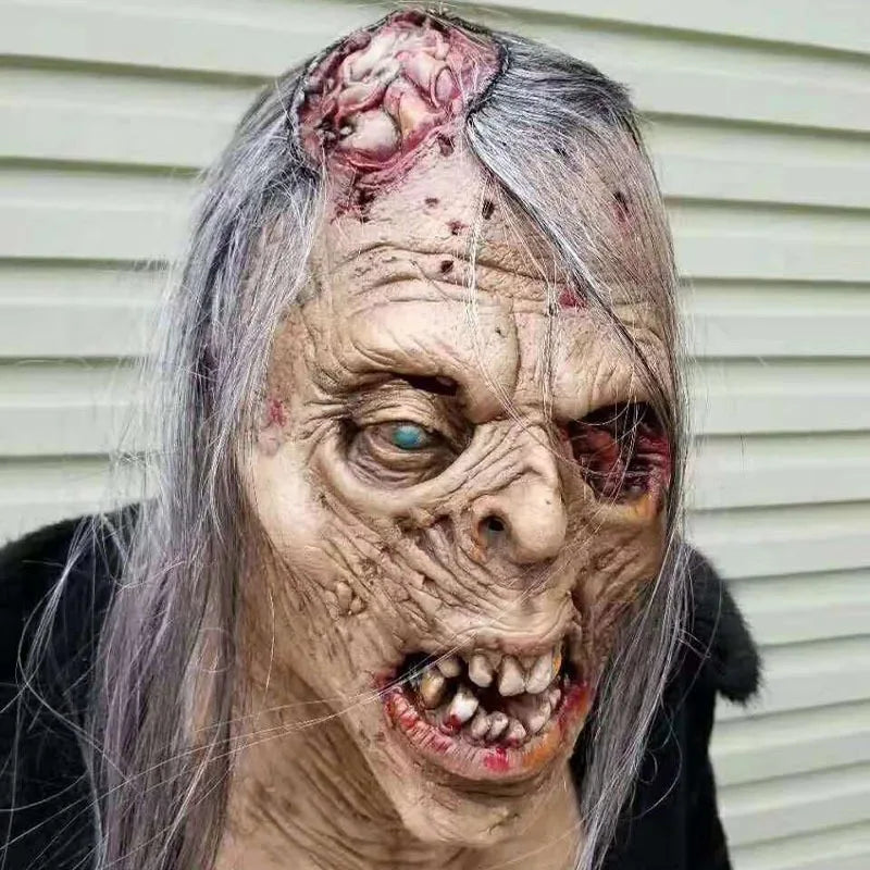Halloween Zombie Scary Mask Makeup Ball Ghost House Chamber Zombie Trick Prop