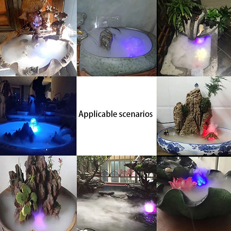 Mini Fog Machine with LED Lights - Halloween fogger