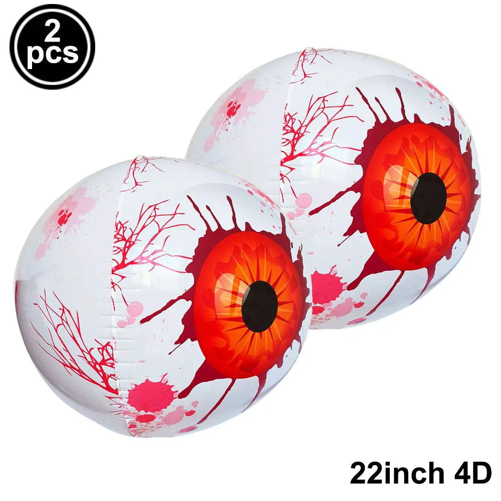 Halloween Party Decor Foil Balloon Skeleton Spider Pumpkin Bloody Eyes Skull Balloon Happy Halloween Party Decor Supplies