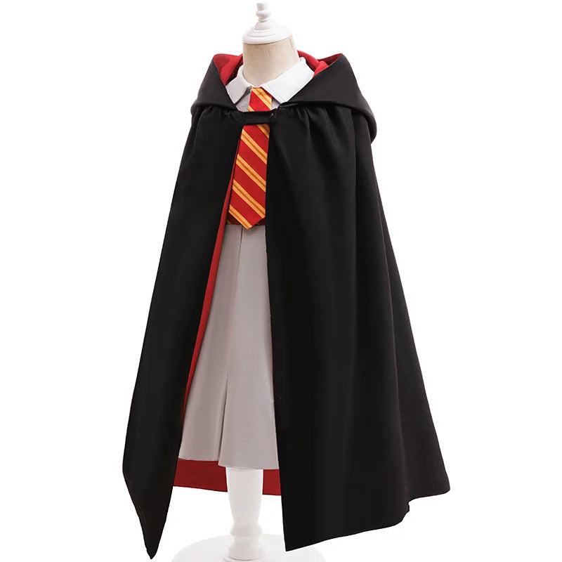 Magic School Costume - girls striped top and cape set