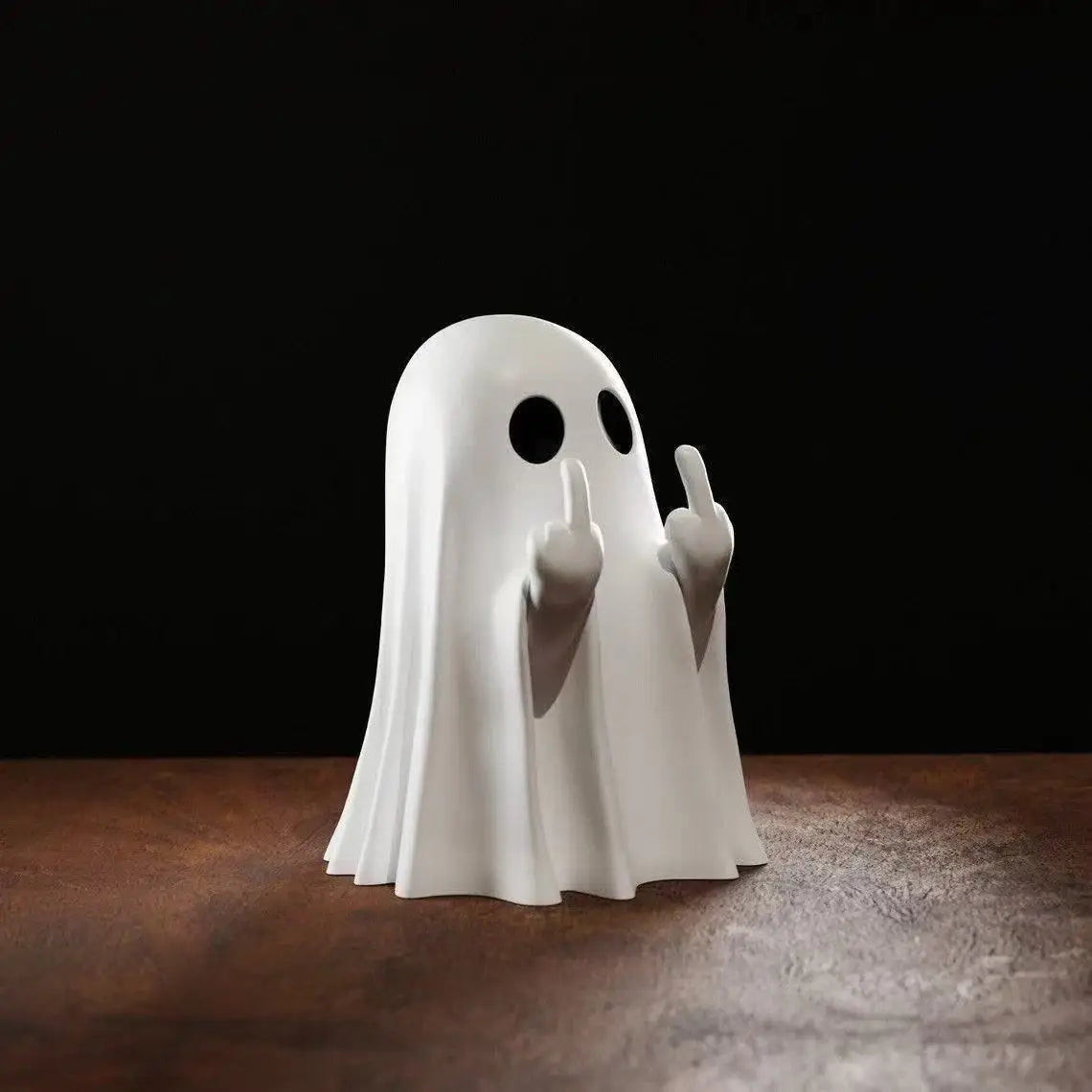 Decoración de fiesta de Halloween, recuerditos, lindo fantasmita sentado en una estantería leyendo un libro con un adorno parpadeante, regalo, idea espeluznante
