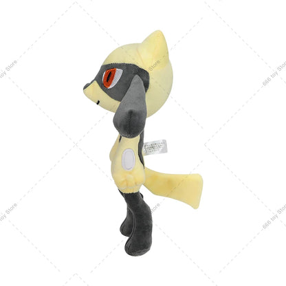 New Pokemon Plush Shiny Riolu Yellow Stuffed Doll Toy Cute Peluche Toy Christmas Halloween Gifts