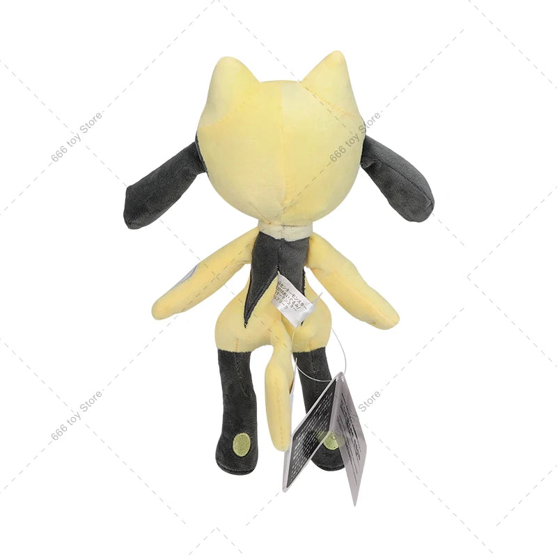 New Pokemon Plush Shiny Riolu Yellow Stuffed Doll Toy Cute Peluche Toy Christmas Halloween Gifts