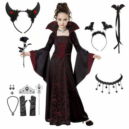Vampire Tutu Dress - girls gothic carnival costume