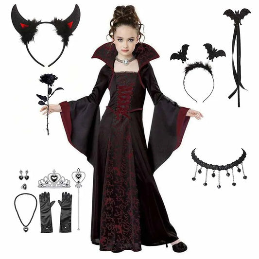 Vampire Tutu Dress - girls gothic carnival costume