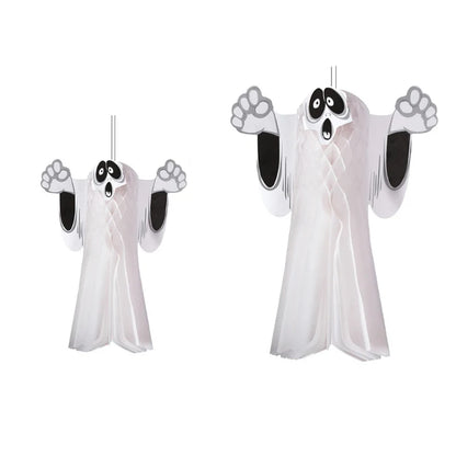 Halloween Three-Dimensional Ghost Pendant Bar Party Decoration Supplies Haunted House Horror Paper Pendant