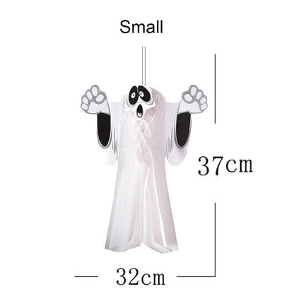 Halloween Three-Dimensional Ghost Pendant Bar Party Decoration Supplies Haunted House Horror Paper Pendant
