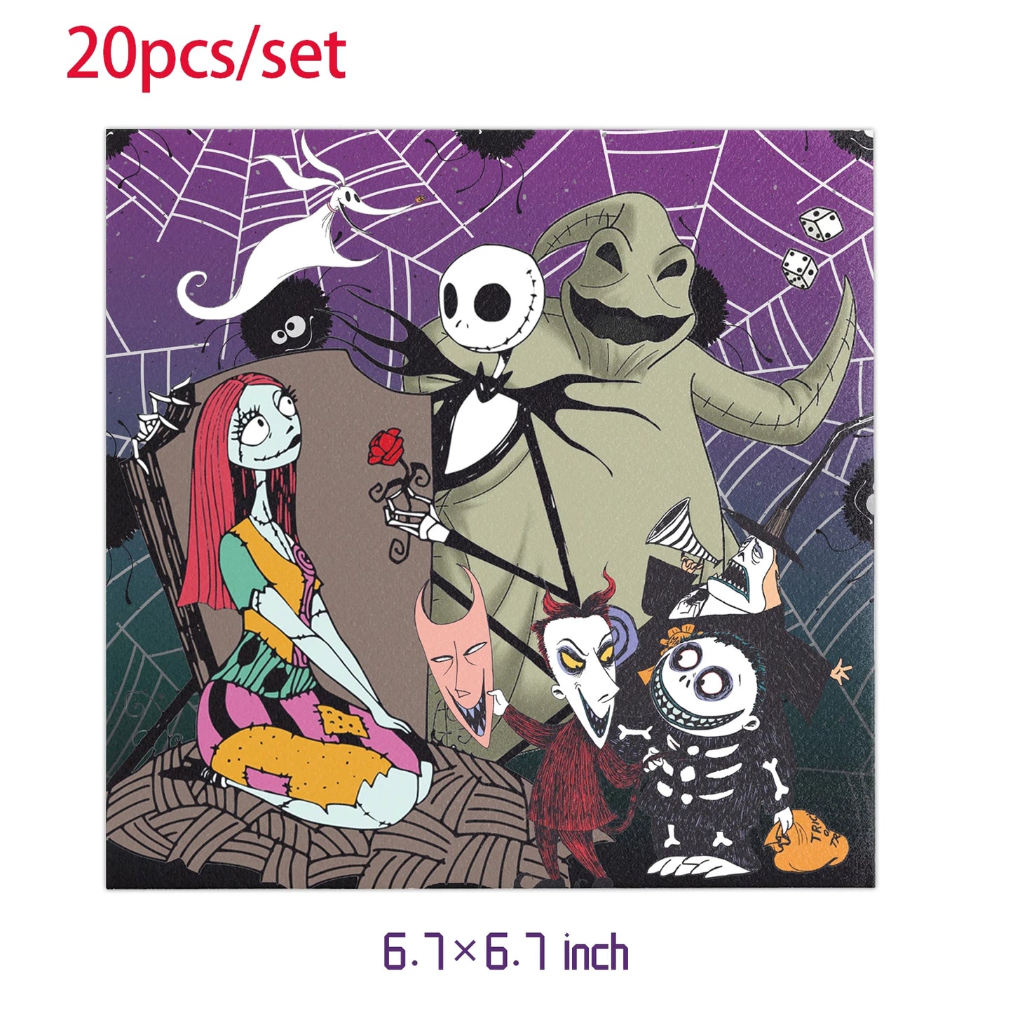 Halloween The Nightmare Before Christmas Birthday Party Decoration Balloon Banner Tableware Cake Topper Party Supplies