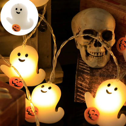 LED Halloween light string Halloween Family Bar Atmosphere Decoration Battery Powered - Excluding Battery