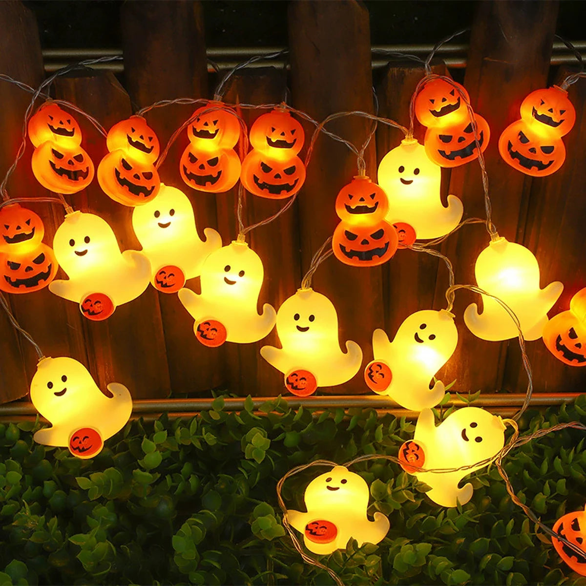 LED Halloween light string Halloween Family Bar Atmosphere Decoration Battery Powered - Excluding Battery