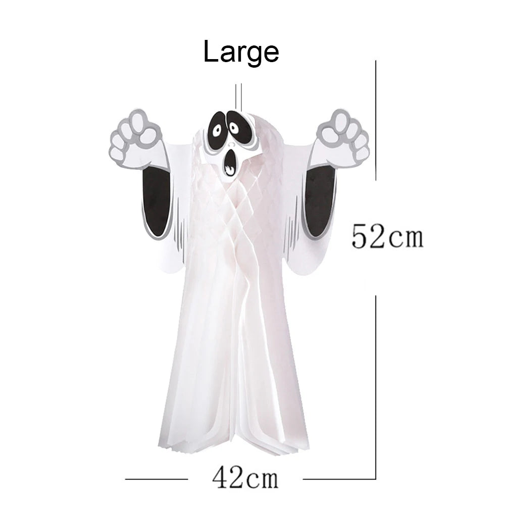 Halloween Three-Dimensional Ghost Pendant Bar Party Decoration Supplies Haunted House Horror Paper Pendant