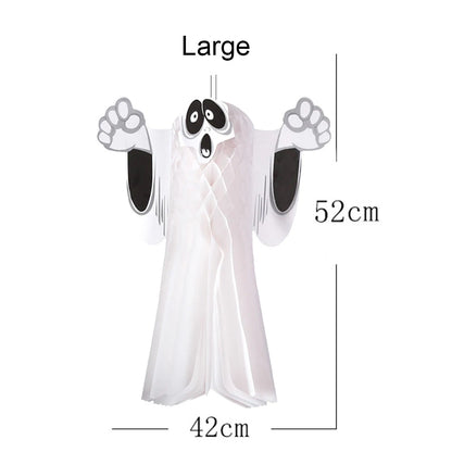 Halloween Three-Dimensional Ghost Pendant Bar Party Decoration Supplies Haunted House Horror Paper Pendant