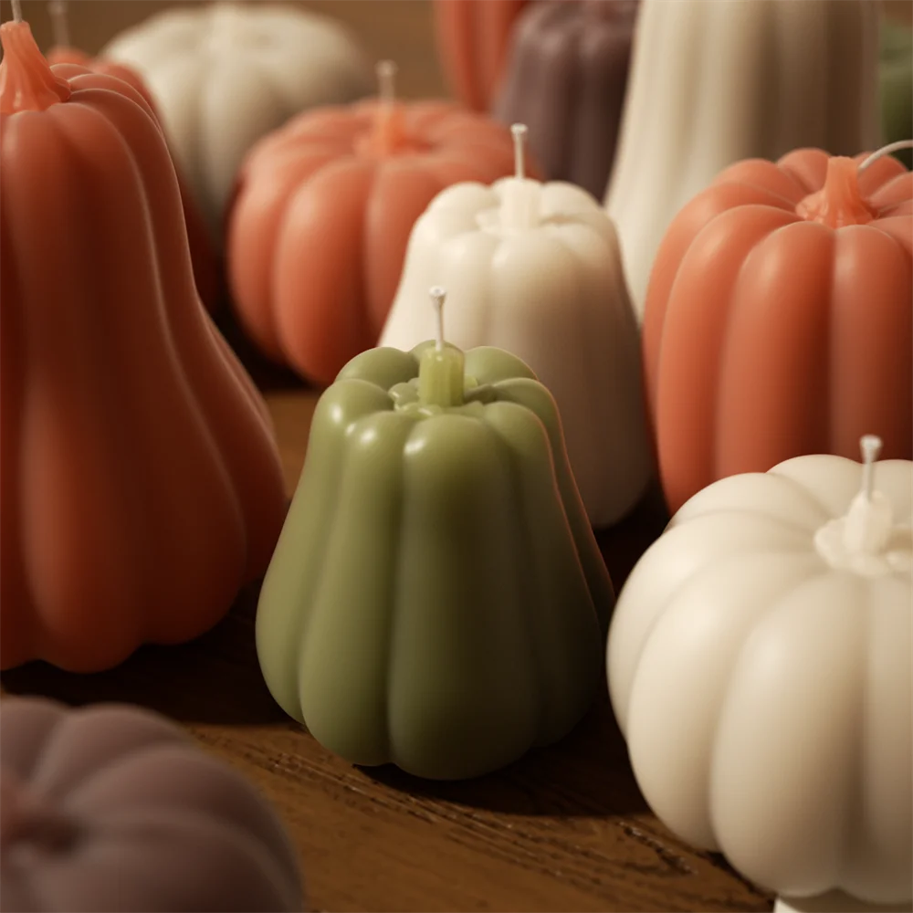 Pumpkin Candle Molds - soy wax Halloween craft