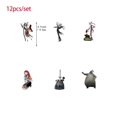 Halloween The Nightmare Before Christmas Birthday Party Decoration Balloon Banner Tableware Cake Topper Party Supplies