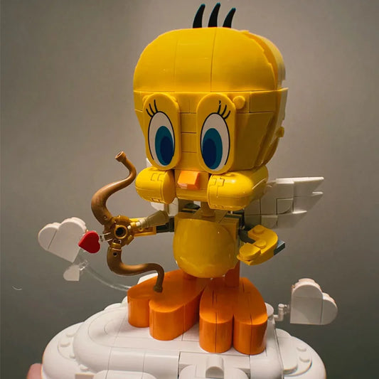 412 Piezas Lindo Pajarito Kit de Bloques de Construcción Juguete Decorativo Creativo Regalos de Halloween Adorno de Sala de Estar
