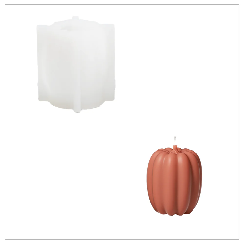 Moldes de Nicole Pumpkin para velas de cera de soja aromática