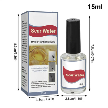 Scarring Liquid Liquid Scar Maker 15ml Realistic Scar Liquid with Brush for Halloween Costume Party