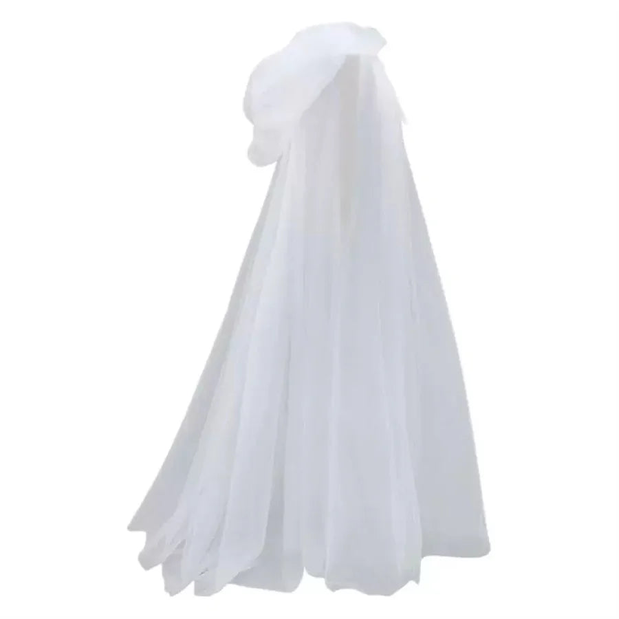 Ghost Costume Hooded Cloak - witch long dress outfit