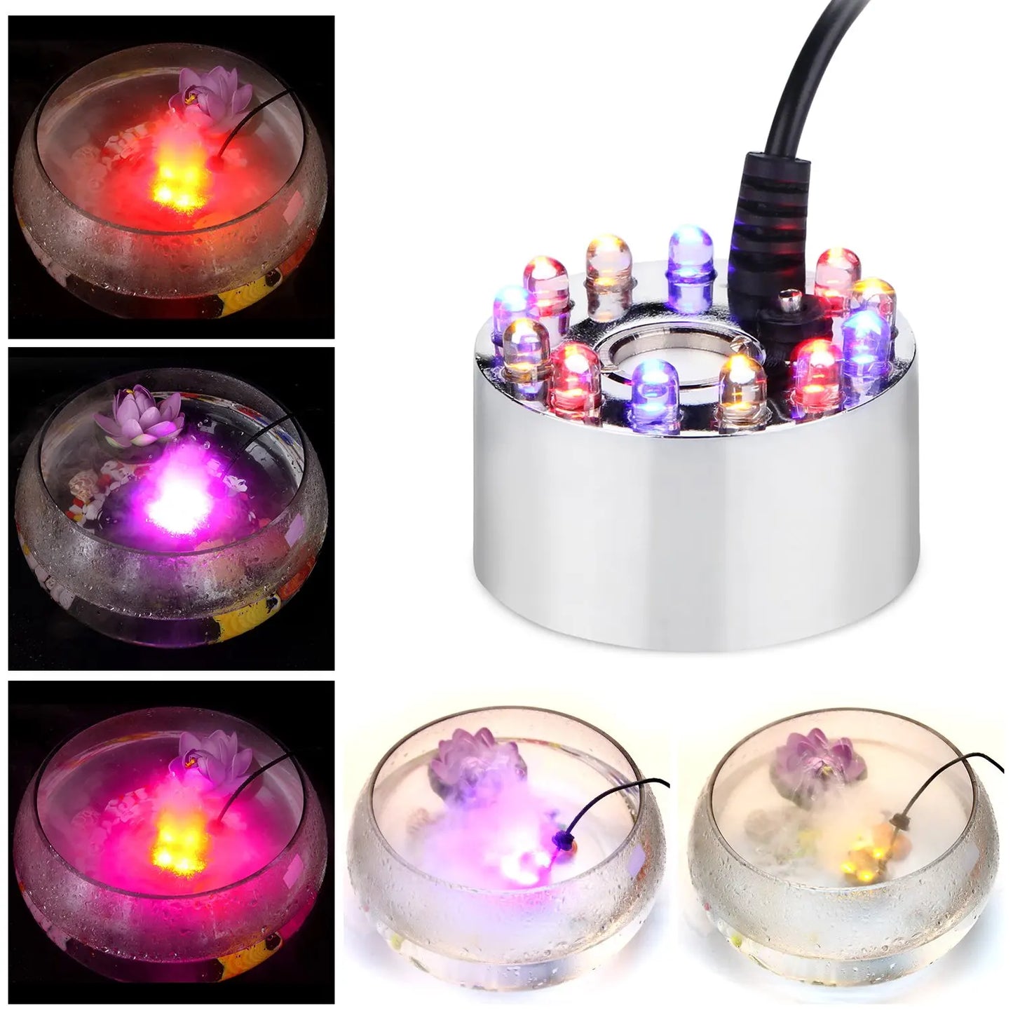 Mini Fog Machine with LED Lights - Halloween fogger
