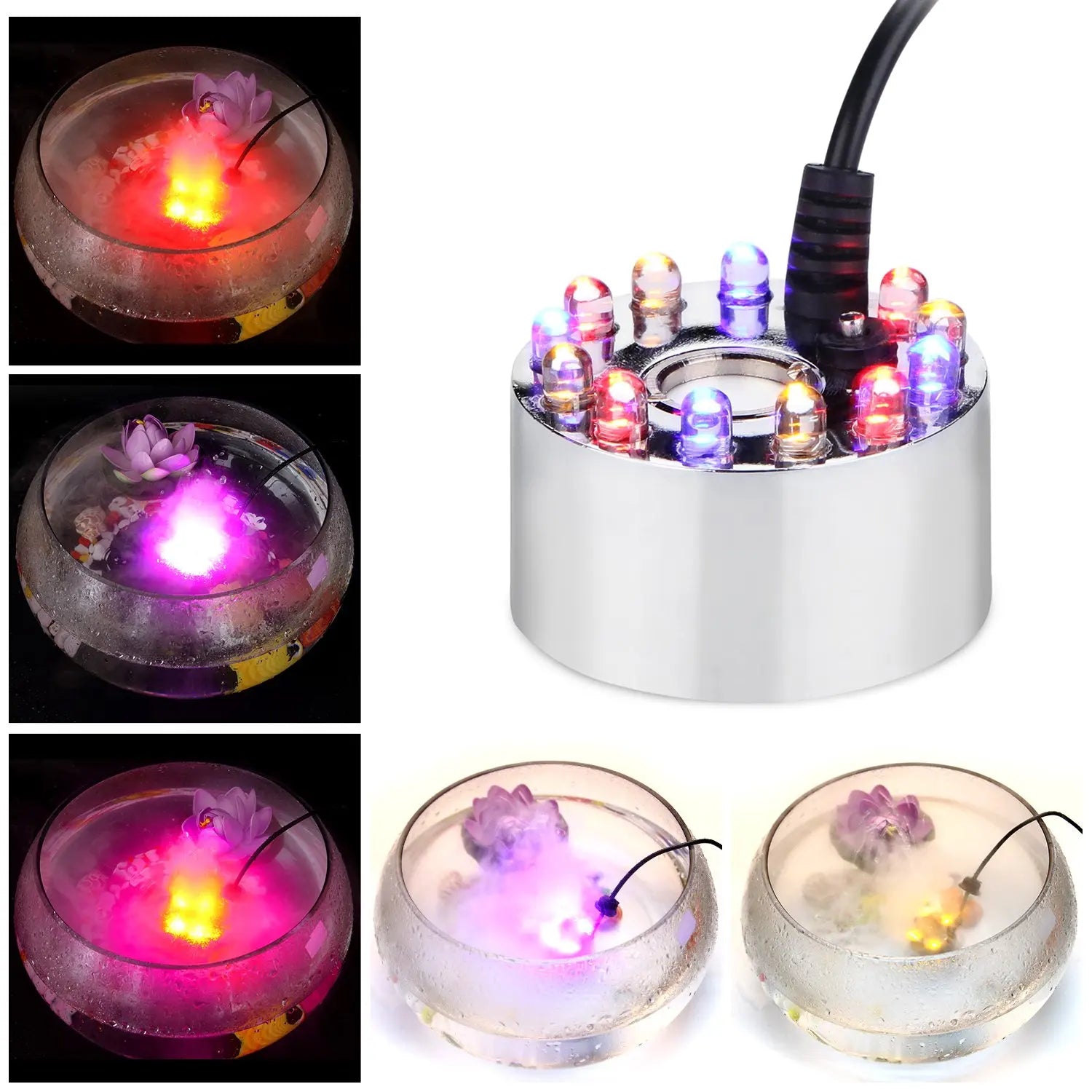 Mini Fog Machine with LED Lights - Halloween fogger