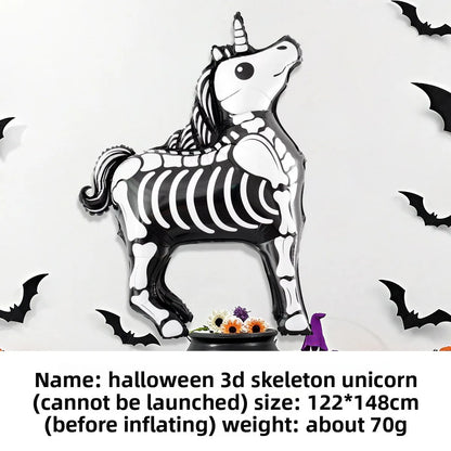 Halloween Home Decoration Balloons Skeleton Pumpkin Ghost Spider Aluminum Foil Balloon for Halloween Party Supplies