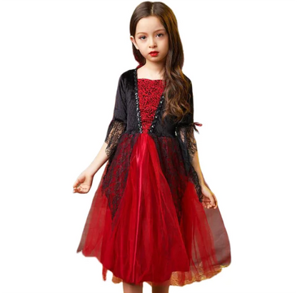 Vampire Tutu Dress - girls gothic carnival costume