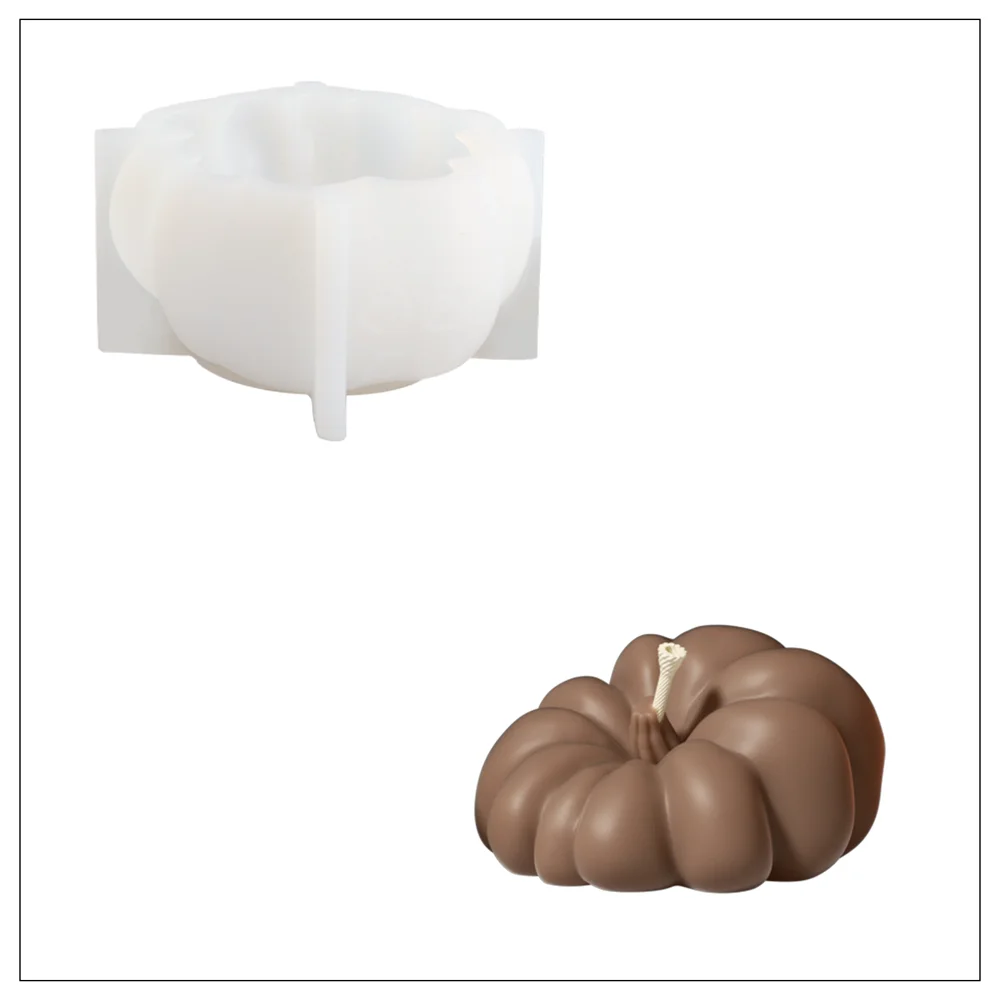 Moldes de Nicole Pumpkin para velas de cera de soja aromática