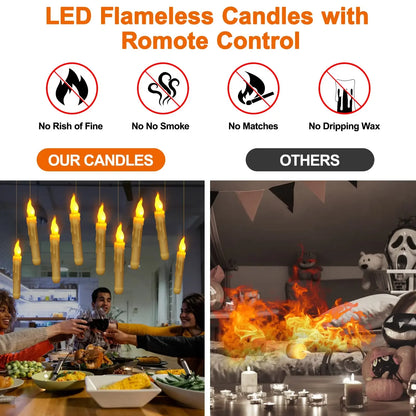 6/12PCS Christmas LED Flameless Candles