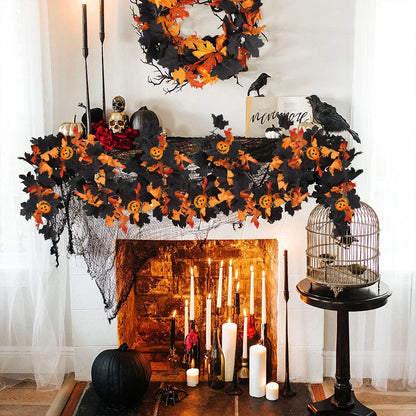Fall Pumpkin Vine Garland - Thanksgiving mantle decor
