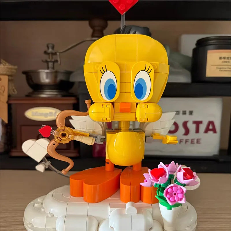 412pcs Cute Little Bird Building Blocks Kit Creative Decorative Toy Halloween Gifts Living Room Ornament