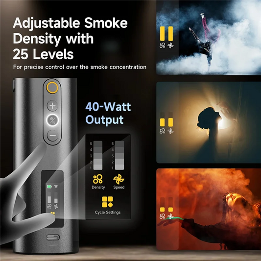 CABE-Máquina de humo con control inalámbrico, plegable y portátil