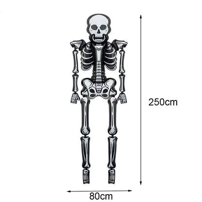 Halloween Party Decor Foil Balloon Skeleton Spider Pumpkin Bloody Eyes Skull Balloon Happy Halloween Party Decor Supplies