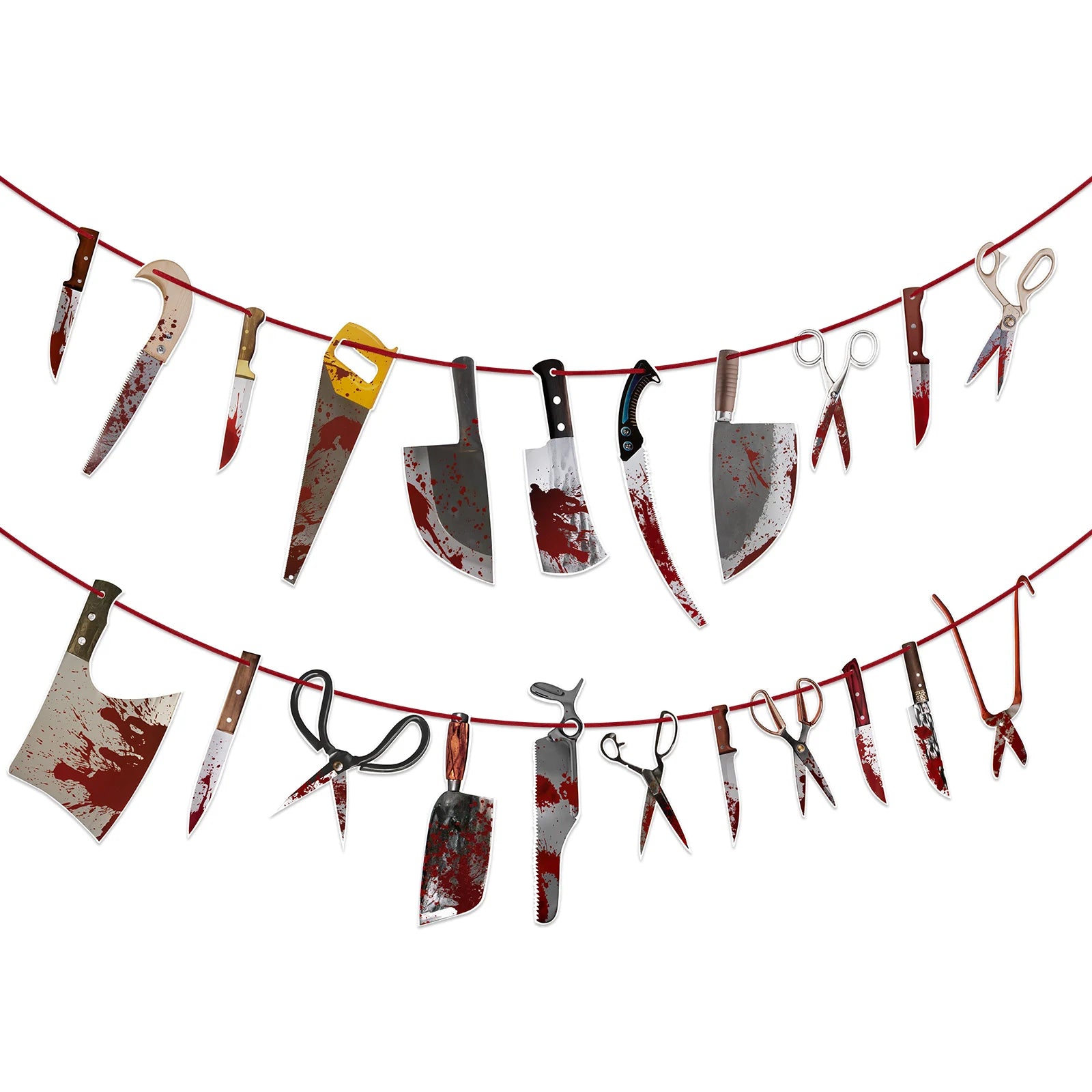Insane Asylum Halloween Decor - spooky prop set