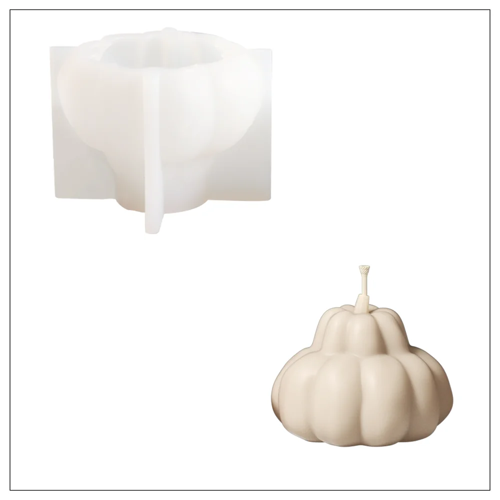 Moldes de Nicole Pumpkin para velas de cera de soja aromática